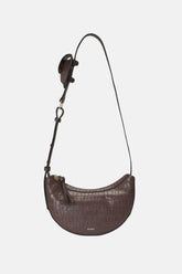 Oryany - Rookie Croco Crossbody Medium Handbags - Deep Brown / One Size